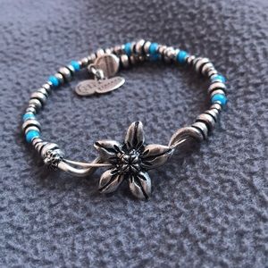 Alex and Ani flower bracelet